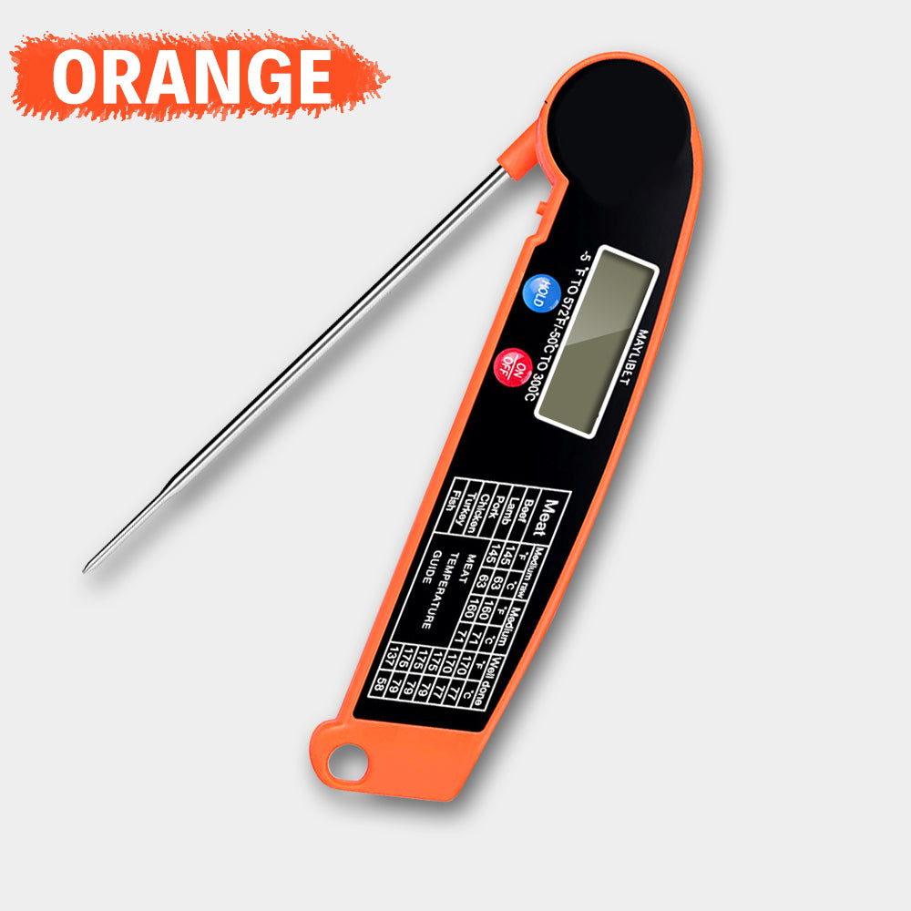 Foldable Digital Kitchen Food Probe Thermometer - Eastlakes Electronics